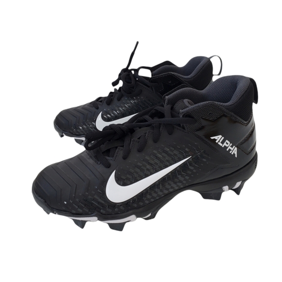 Nike Other - Nike Alpha Fastflex Black Mid Cut Youth Football Cleats Sz 5Y